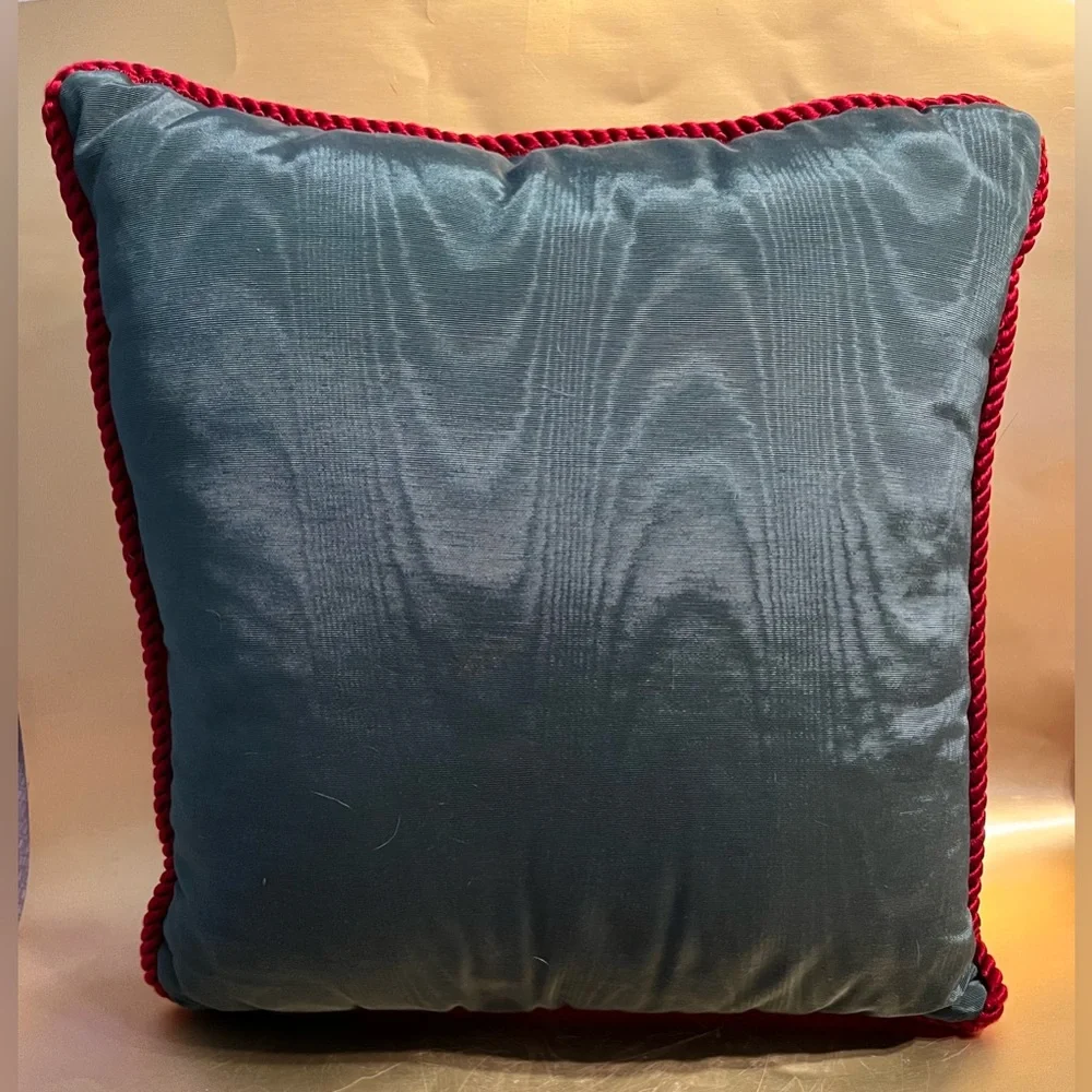 Handmade Vintage Christmas Throw Pillow Santa Design